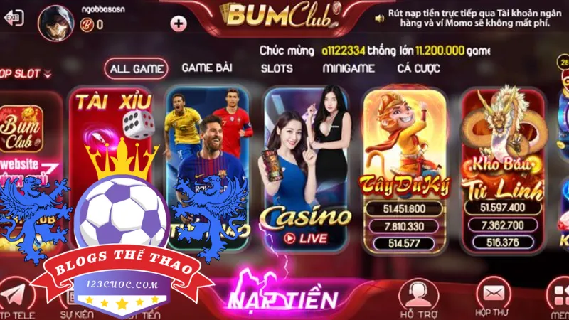 Kho game bài đa dạng cho anh em lựa chọn tại cổng game bài đổi thưởng Bum Club