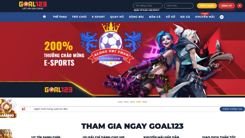 Tổng quan thông tin về nhà cái Goal123