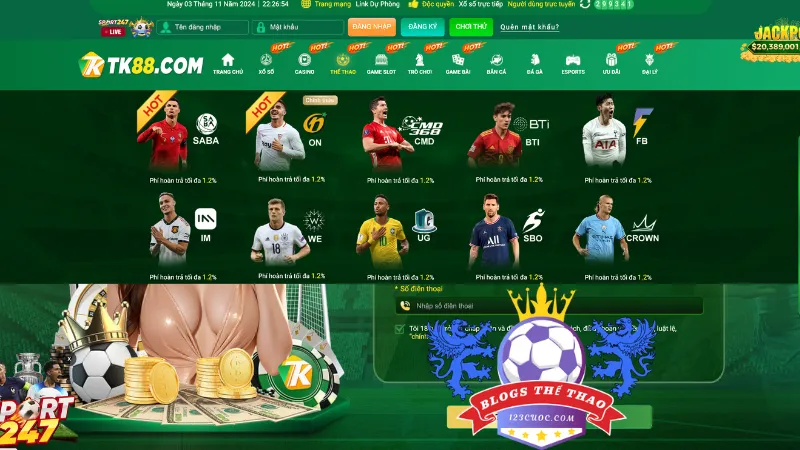 Hệ thống sản phẩm của nhà cái cá cược T8bet